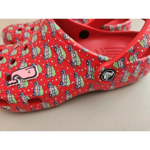 New CROCS Classic VINEYARD VINES Holiday Clog Size M6/W8 Red - Picture 3 of 10